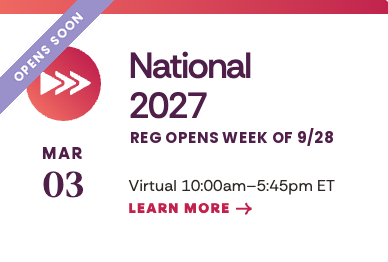 National 2027 Registration opens week of Sept. 28!